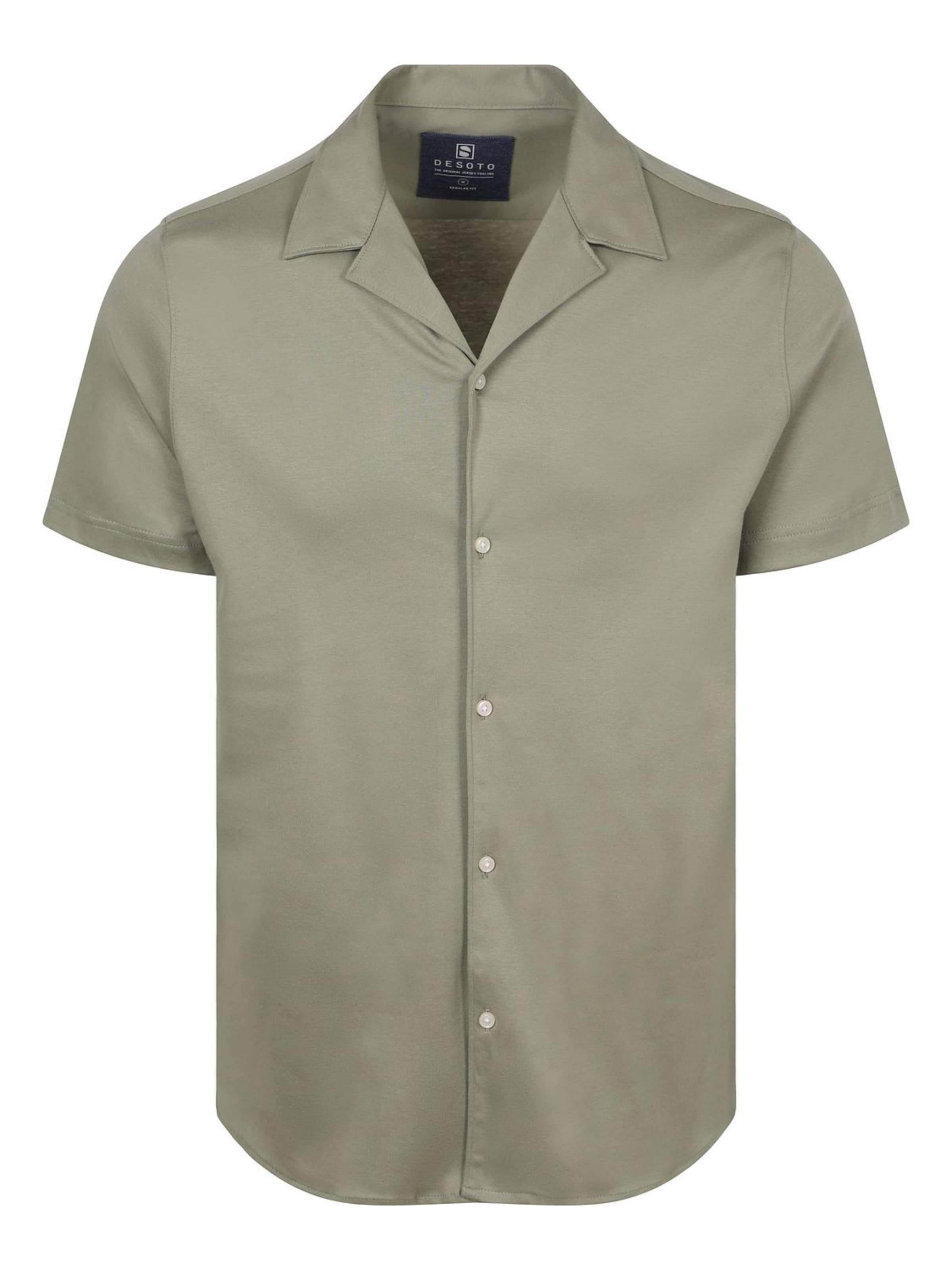 DESOTO Slim fit Overhemd in Groen: voorkant