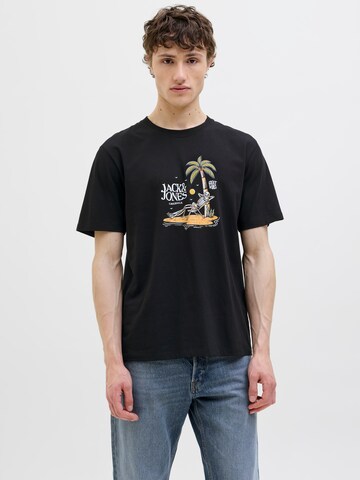 JACK & JONES Bluser & t-shirts 'JORSkull Coast' i sort: forside