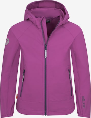 TROLLKIDS Outdoor jacket in Purple: front