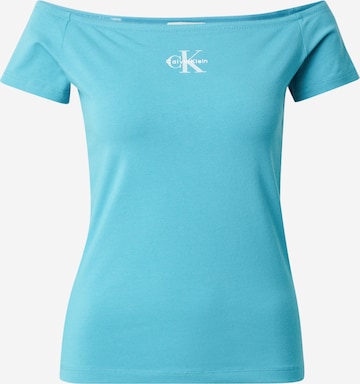 Calvin Klein Jeans Särk, värv roheline: eest vaates