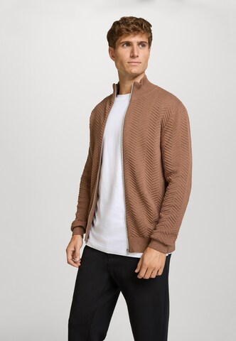 Kronstadt Gebreid vest 'Carlo' in Bruin