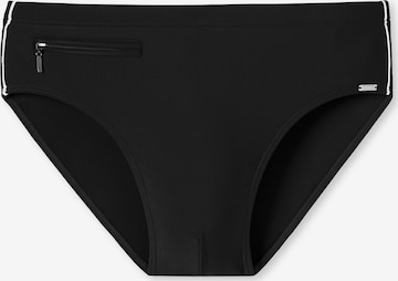 SCHIESSER Zwembroek 'Aqua' in Zwart: voorkant