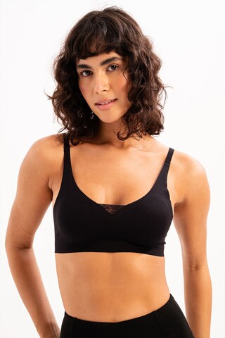 Justever Bustier BH in Zwart: voorkant