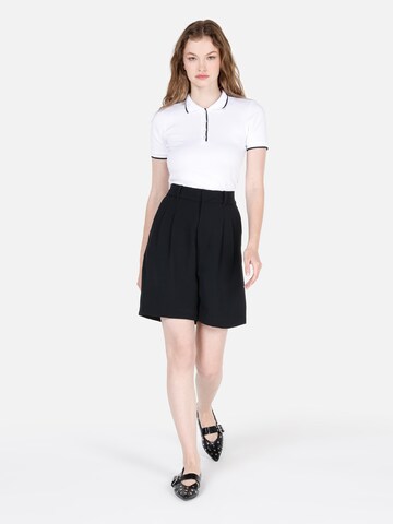 Colin's Wide leg Bandplooibroek in Zwart
