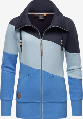 Ragwear - Sudadera con cremallera 'Rumika' en azul: frente