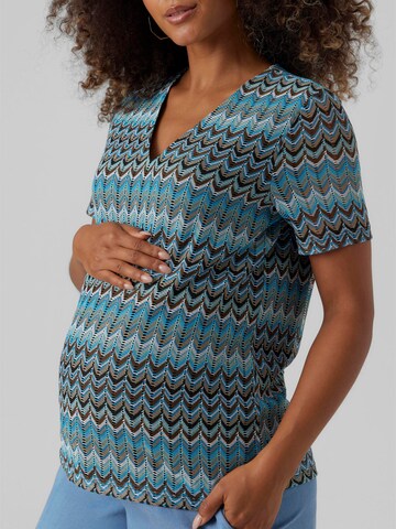 Tricou 'Dicte' de la Vero Moda Maternity pe albastru