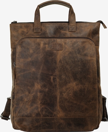Bagan Rucksack in Braun: Vorderseite