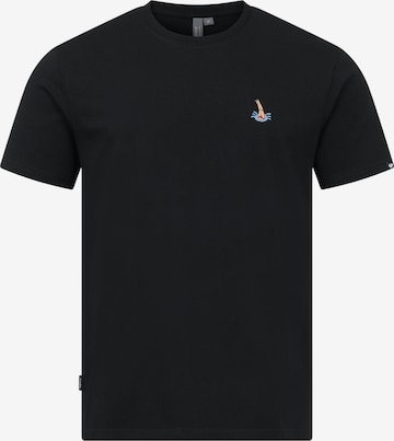 T-Shirt Ragwear en noir : devant