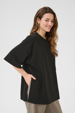 T-shirt oversize 'Jenny' Kaffe en noir