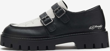 Mocassino di Ed Hardy in nero: frontale