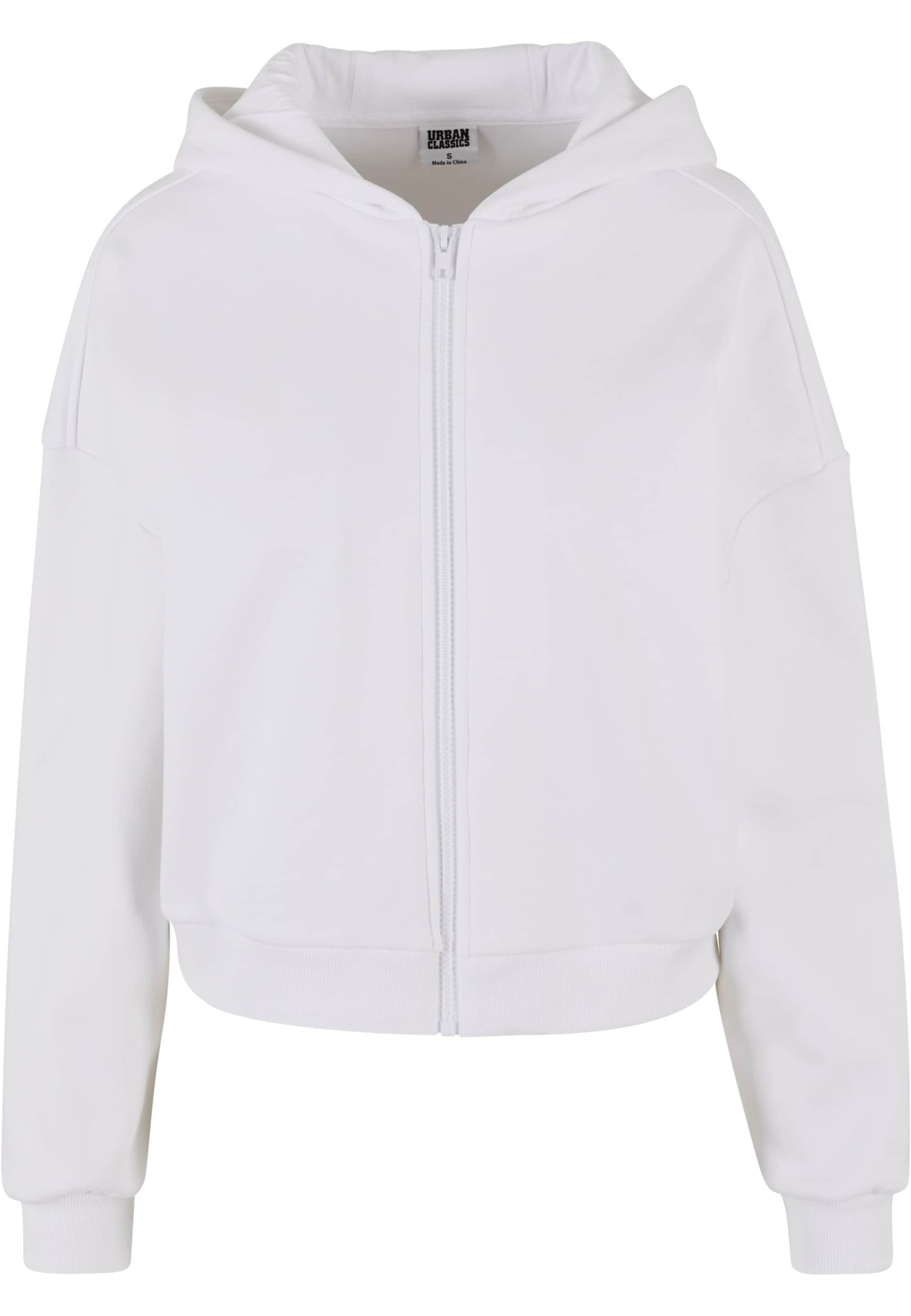 Veste de survêtement Urban Classics en blanc : devant