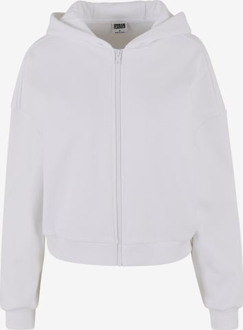 Urban Classics Sweat jacket in White: front