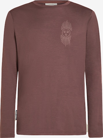 ICEBREAKER Функционална тениска 'Tech Lite' в кафяво: отпред