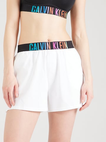 Calvin Klein Underwear Normální Kalhoty 'Power Pride' – bílá
