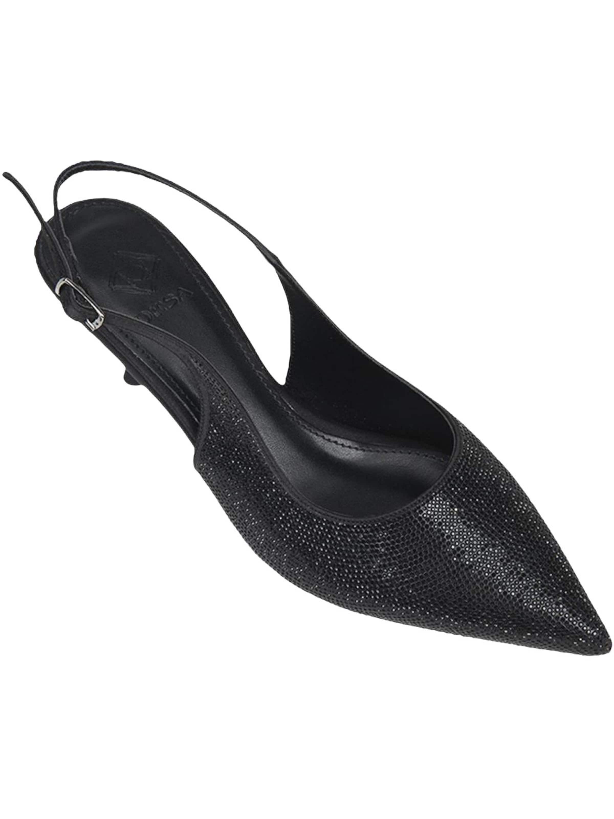 Desa - Zapatos destalonado 'Pumps' en negro: frente