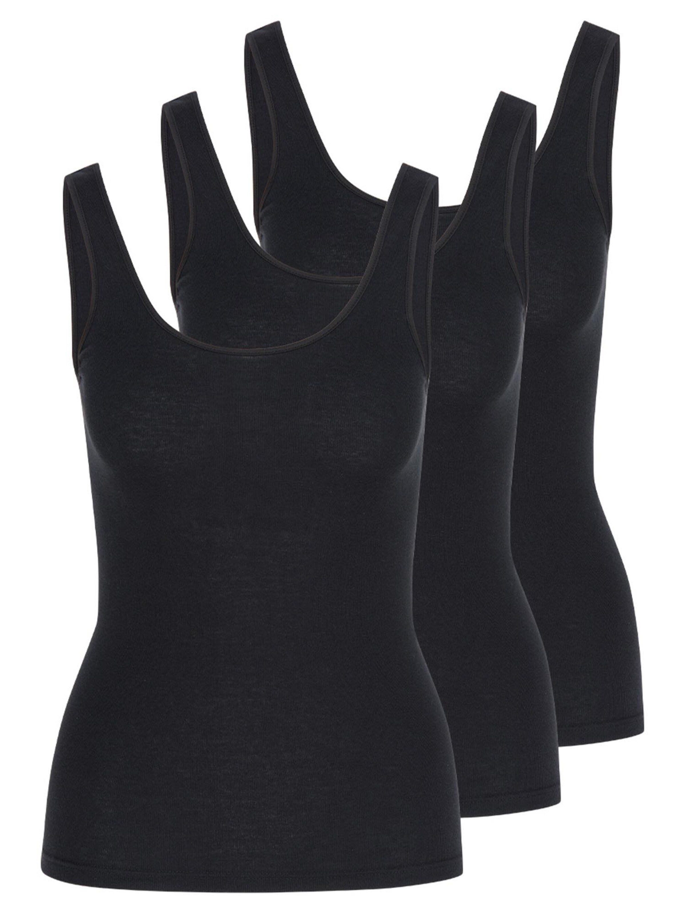 Nina von C. Unterhemd 'Daily'‌‌‌‌‌‌ in Schwarz: Vorderseite