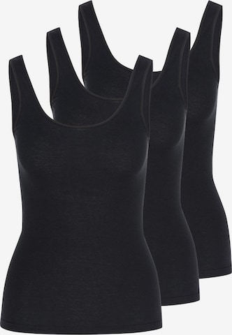 Nina von C. Unterhemd 'Daily' in Schwarz: Vorderseite