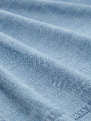 TOM TAILOR DENIM Comfort Fit Hemd 'Chambray' in Blau