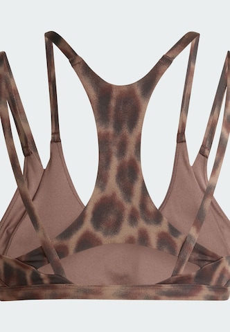 ADIDAS PERFORMANCE - Bustier Sujetador deportivo 'Optime' en marrón