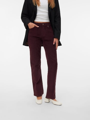 VERO MODA Wide Leg Hose in Rot