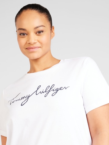 Tommy Hilfiger Curve T-shirt i vit