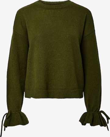 PIECES Sweater ' PCFie' in Green: front
