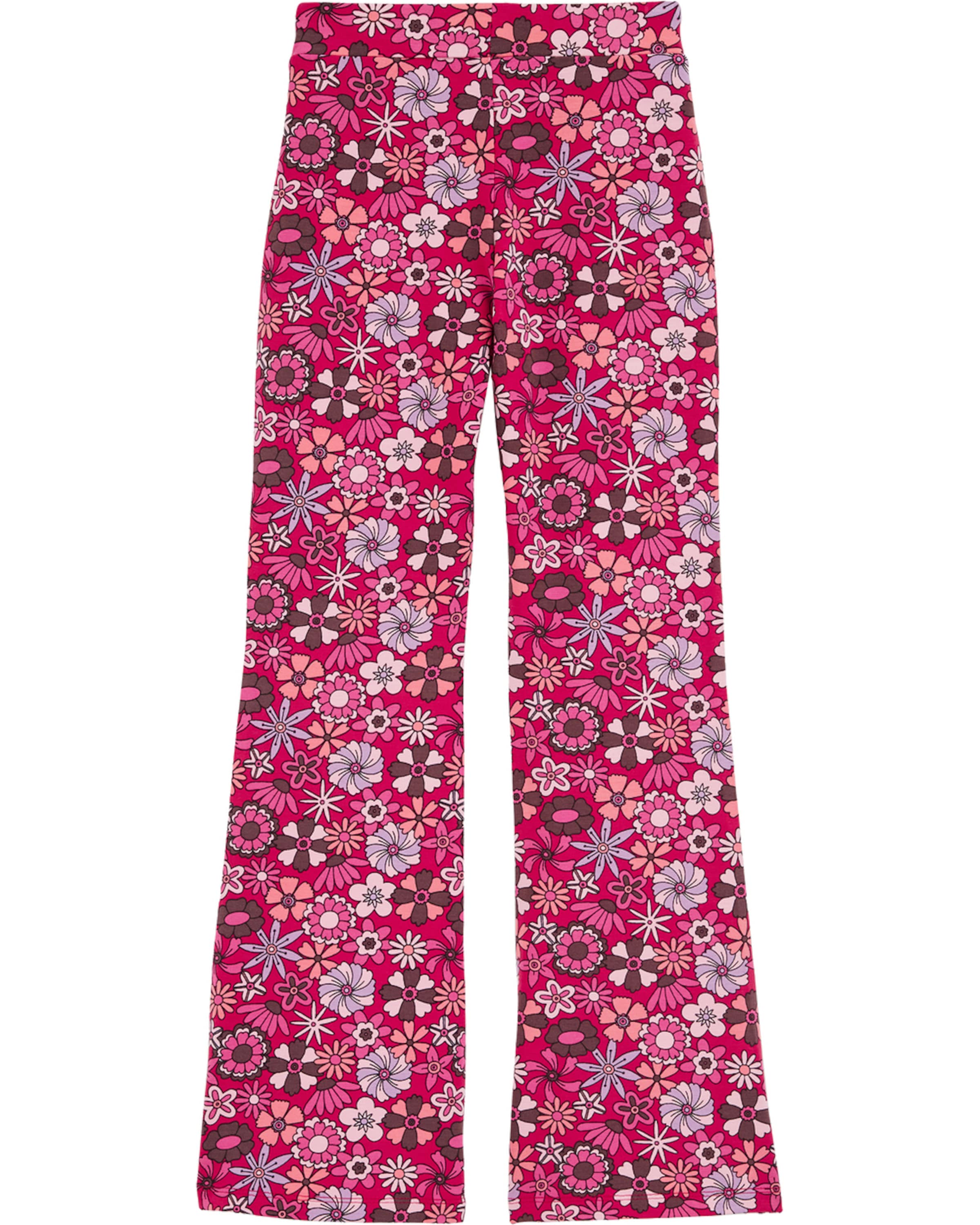 WE Fashion Rozkloszowany krój Legginsy w kolorze różowy: przód