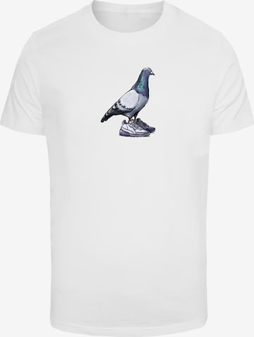 Mister Tee Shirt 'Dove' in Weiß: predná strana