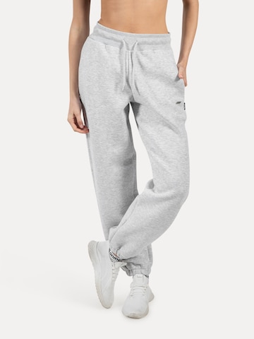 Effilé Pantalon Smilodox en gris : devant