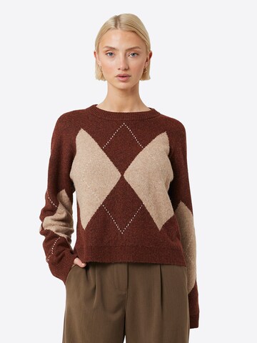 Pullover di BRAVE SOUL in marrone: frontale