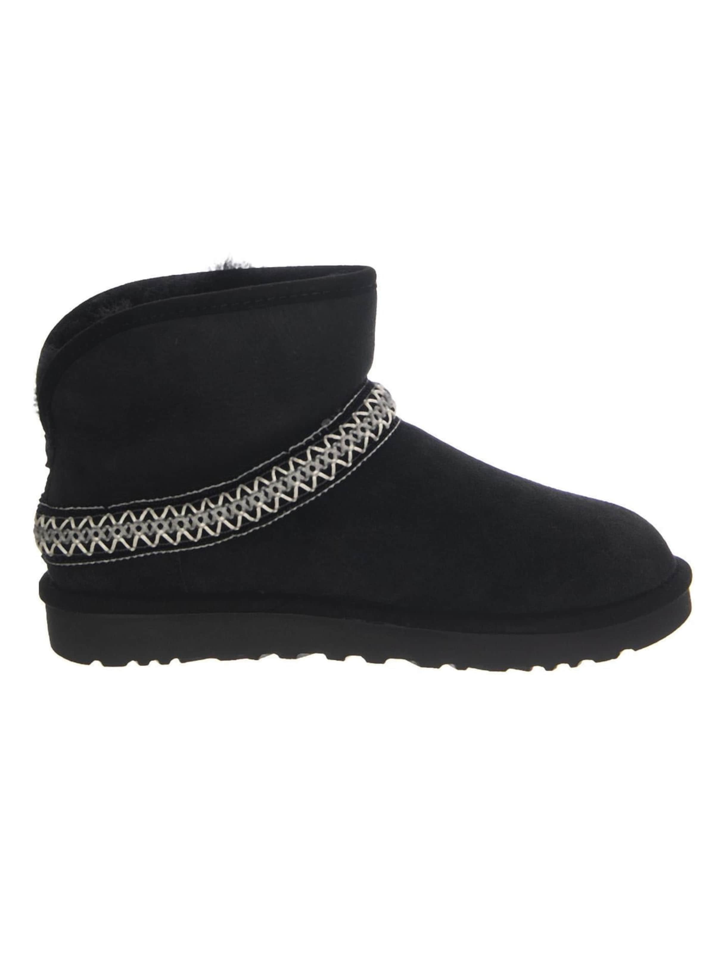 UGG Kozaki 'W Classic Mini Crescent Black' w kolorze czarny