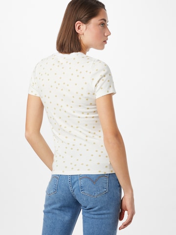 LEVI'S ® Тениска 'SS Rib Baby Tee' в бяло