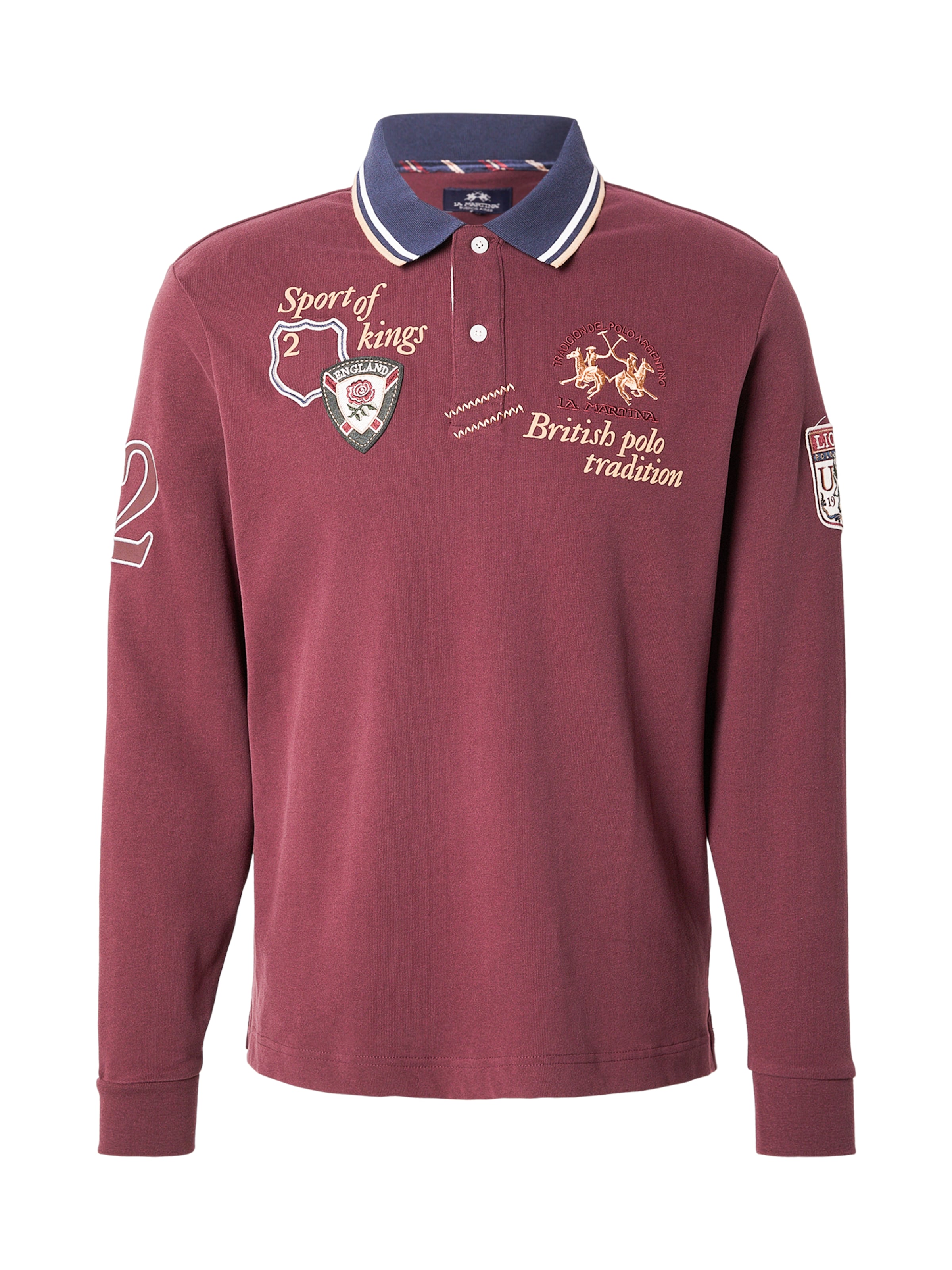 La Martina - Camiseta en rojo: frente