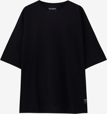 T-Shirt Pull&Bear en noir : devant