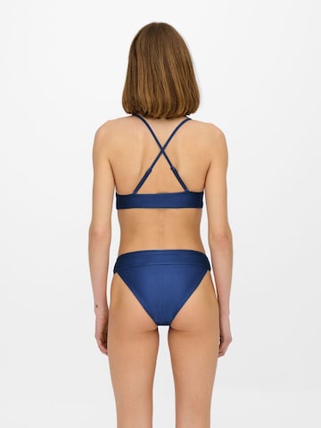 ONLY Triangel Bikini in Blau