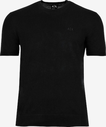 ARMANI EXCHANGE - Camiseta en negro: frente