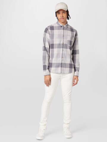 Cotton On Regular fit Button Up Shirt 'CAMDEN' in Grey