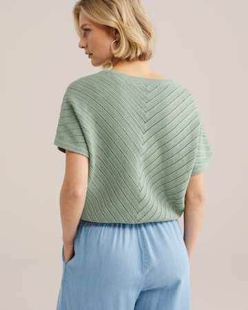 WE Fashion Knit cardigan in Green