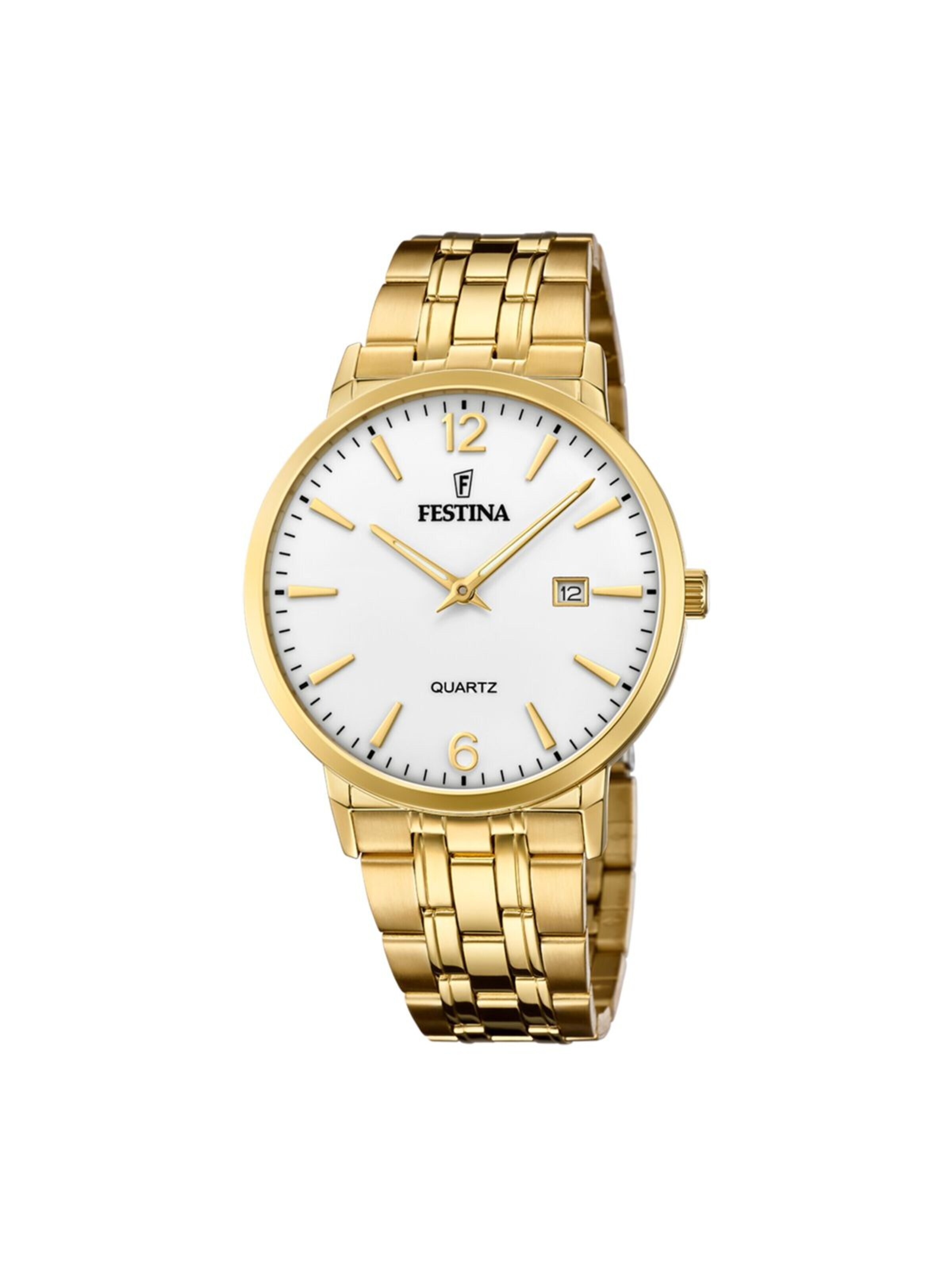 Montre à affichage analogique FESTINA en argent : devant