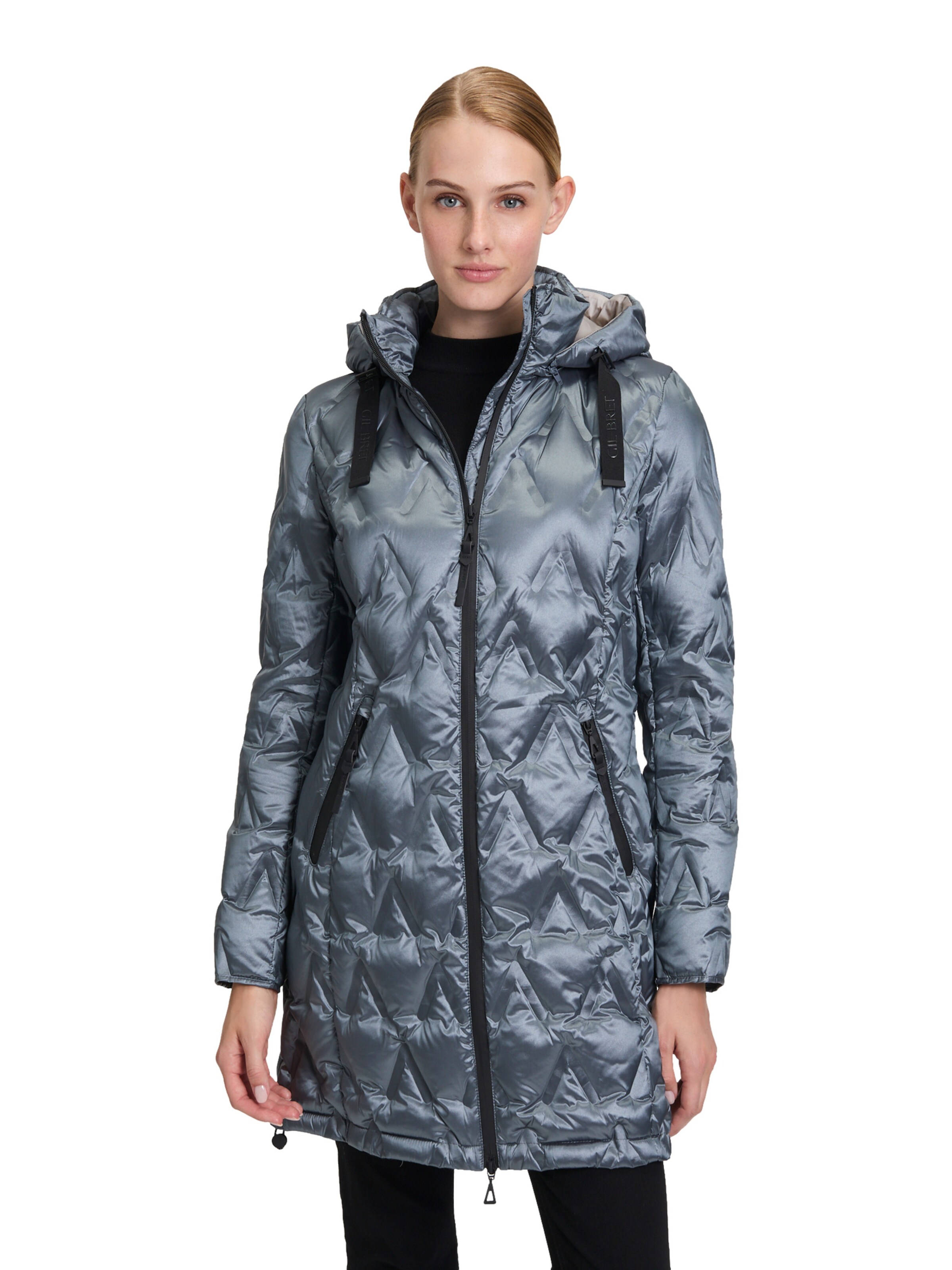 GIL BRET Winter Coat in Blue: front