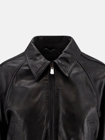 PINKO Tussenjas 'PINKO BARBRA BOMBER PELLE LAVATA GIUBBINO' in Zwart