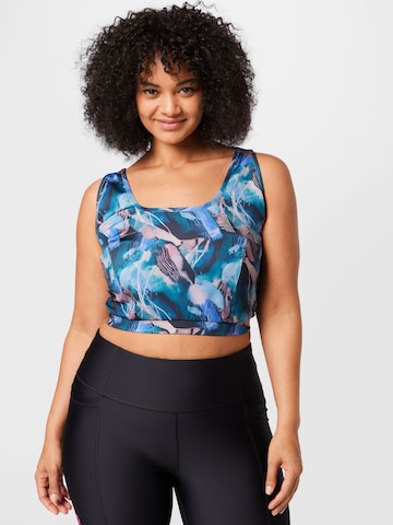 Zizzi Bustier BH 'AHEATHER' in Blauw: voorkant