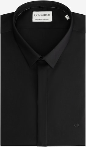 Calvin Klein Regular Fit Businesshemd in Schwarz