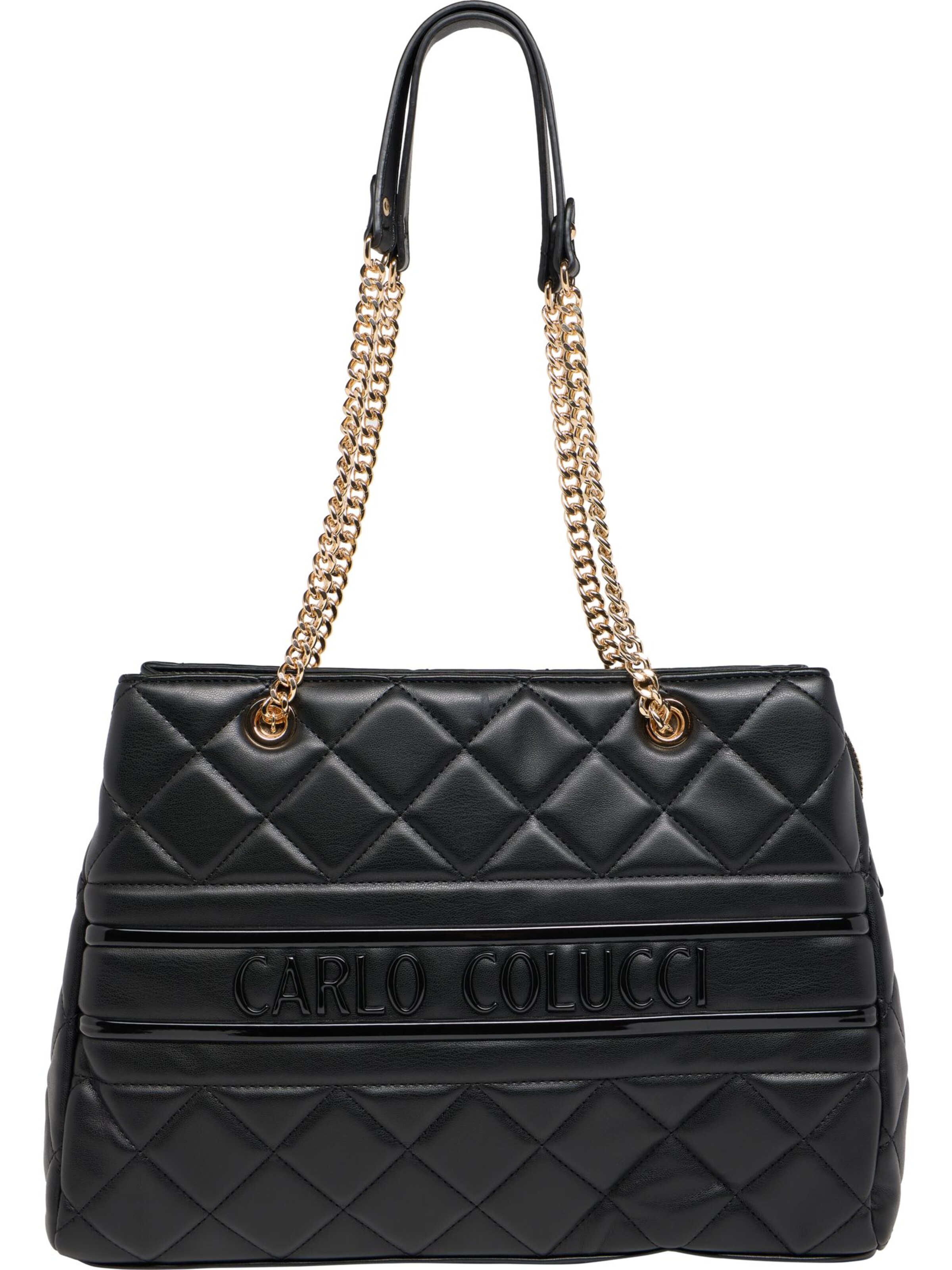Carlo Colucci Shopper 'Falzin' in Black: front