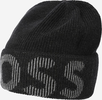 BOSS Black Beanie 'Lamico' in Black: front