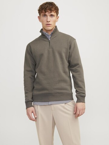 JACK & JONES Sweatshirt 'Bradley' in Grijs: voorkant