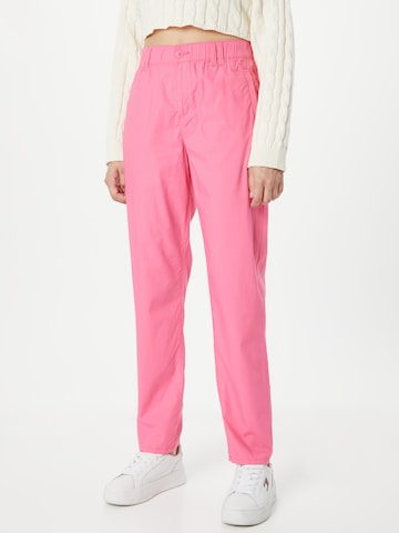 s.Oliver Tapered Trousers in Pink: front