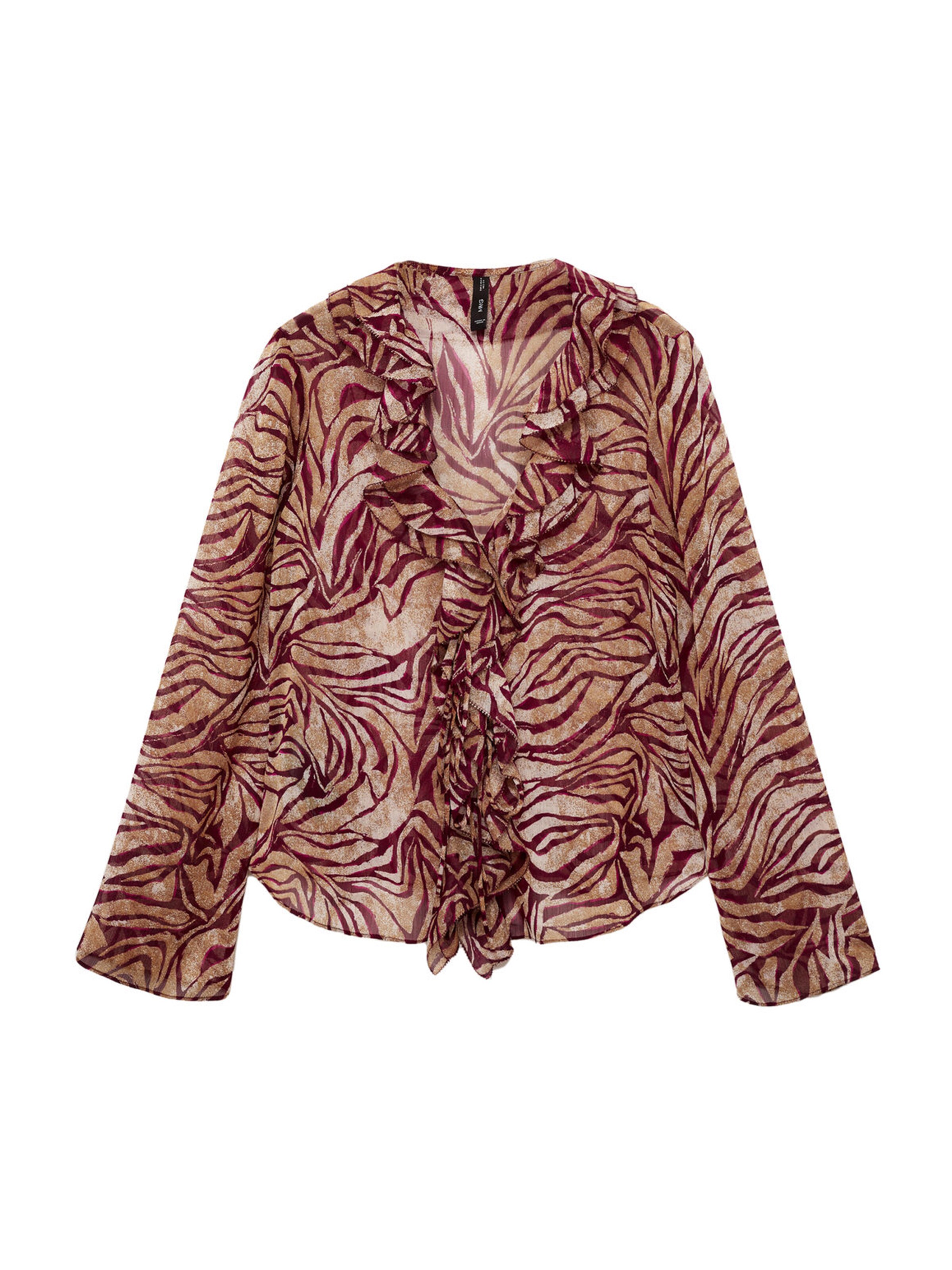 MANGO Pusero 'COLOMBIA' värissä punainen: etupuoli