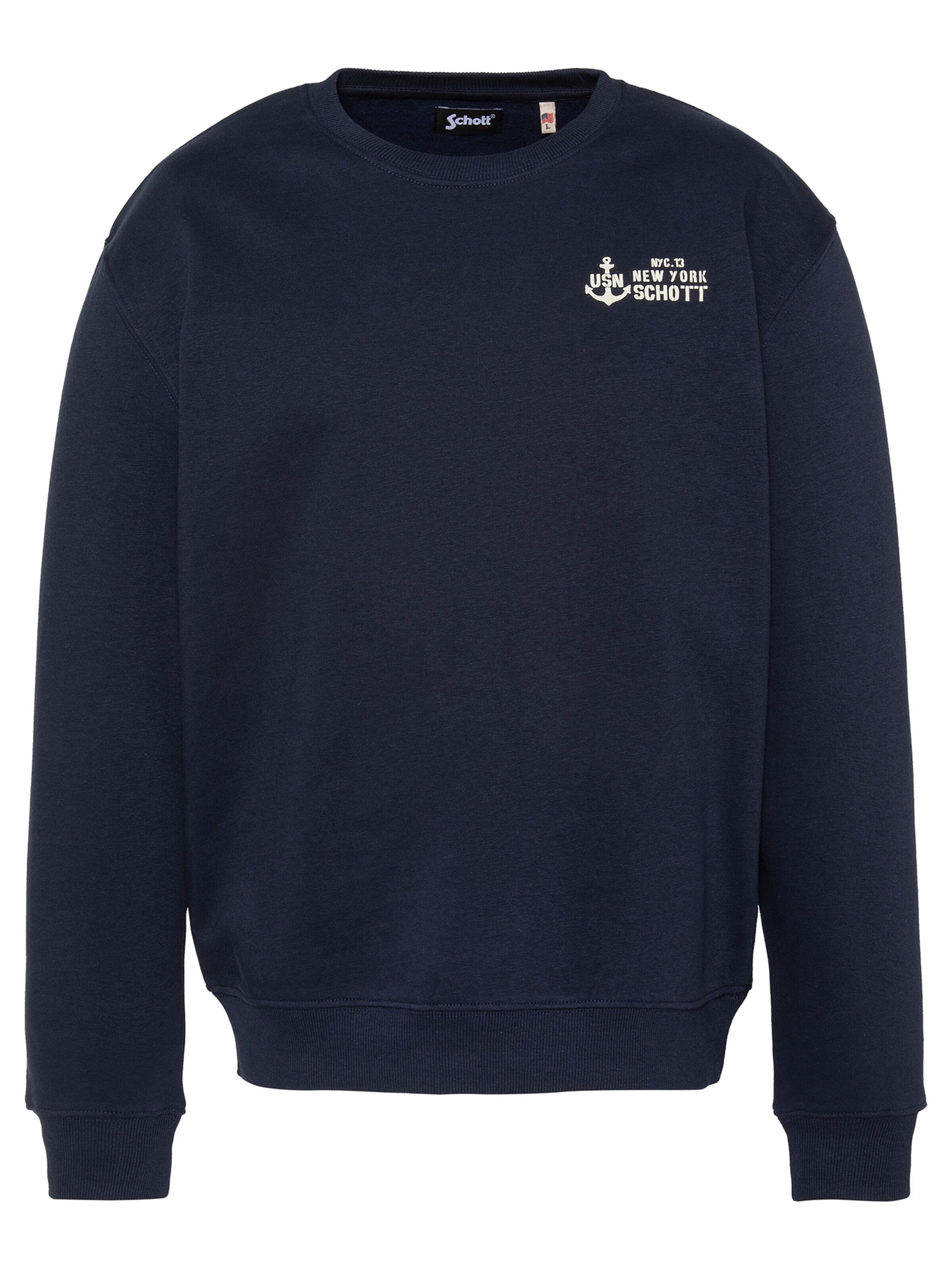 Schott NYC Sweatshirt in L in Navy, Item view