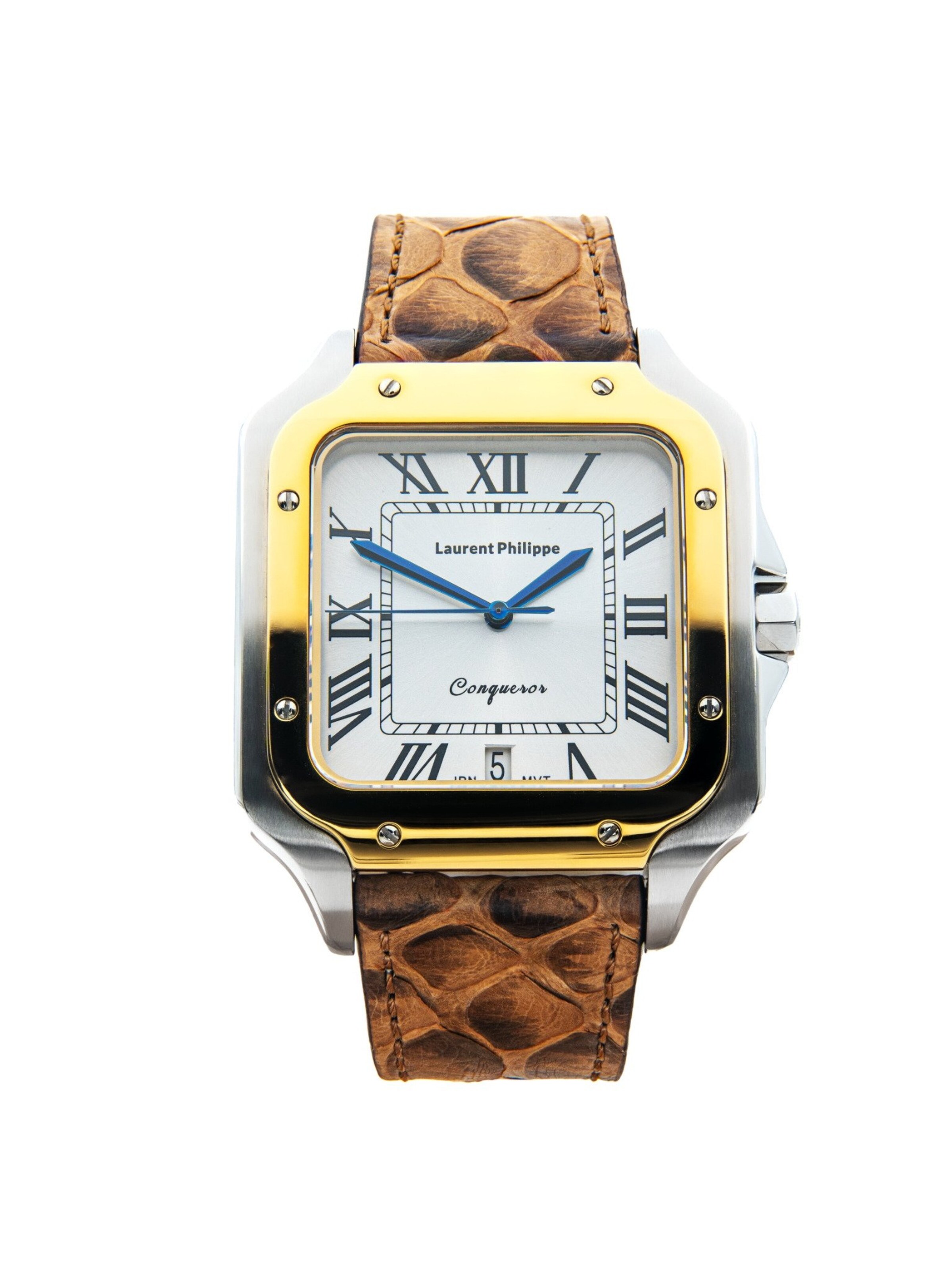 Laurent Philippe Analog Watch in Brown: front
